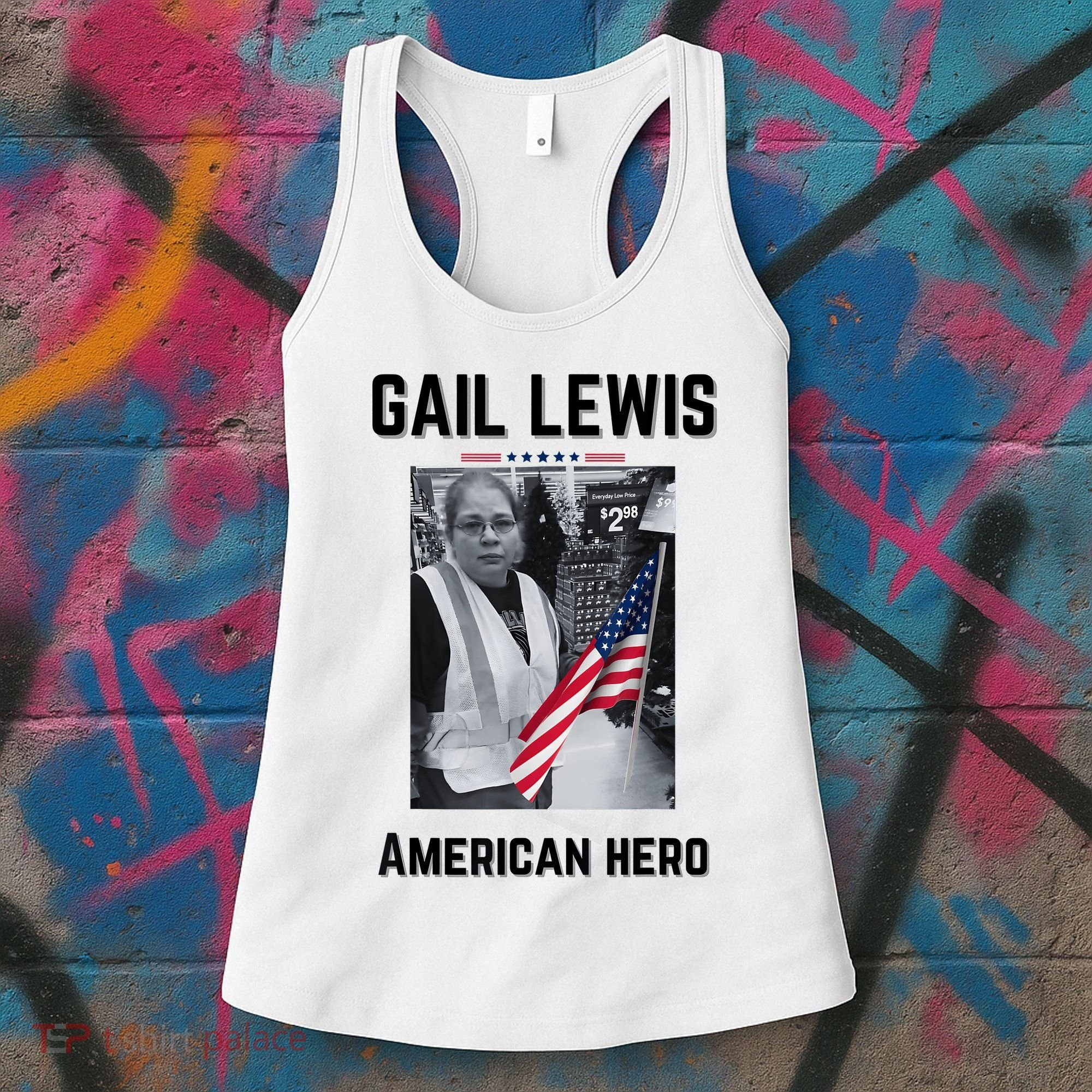 Gail Lewis Gail Lewis We Salute You The End American Hero Women's Tank Top