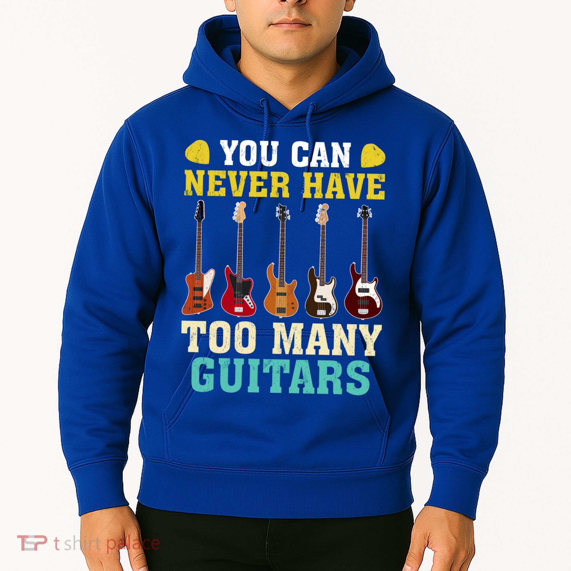 Guitar Lover Gift You Can Never Have Too Many Guitars Gift Hoodie