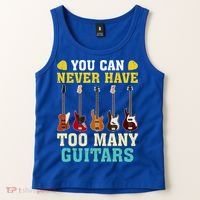 Guitar Lover Gift You Can Never Have Too Many Guitars Gift Tank Top thumb 2