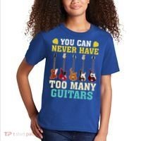 Guitar Lover Gift You Can Never Have Too Many Guitars Gift Kids T-Shirt thumb 2
