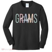 Grams Life Grams Grandma Boho Grams Grandmother Kids Long Sleeve Shirt thumb 0