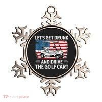 Golfer Lets Get Drunk And Drive The Golf Cart Golf Player Ornament thumb 0