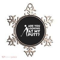 Golfing Lover & Golf Gift Are You Looking At My Putt Ornament thumb 0