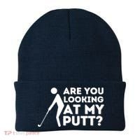 Golfing Lover & Golf Gift Are You Looking At My Putt Beanie thumb 0