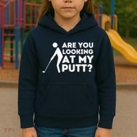 Golfing Lover & Golf Gift Are You Looking At My Putt Kids Hoodie thumb 3