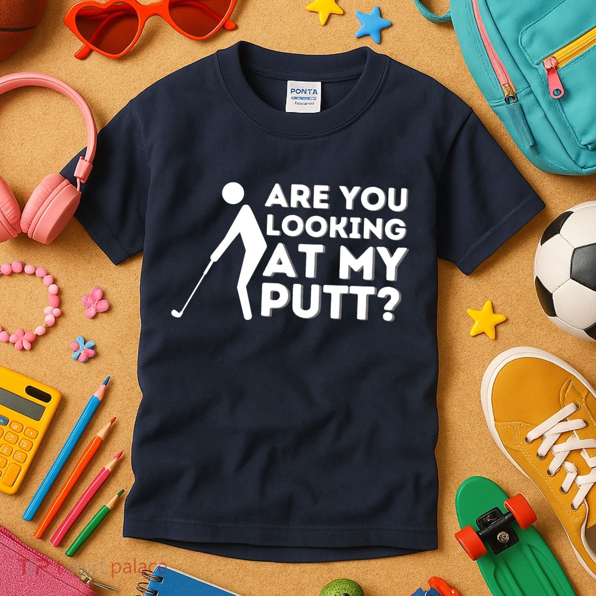 Golfing Lover & Golf Gift Are You Looking At My Putt Kids T-Shirt