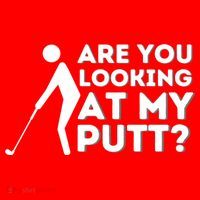 Golfing Lover & Golf Gift Are You Looking At My Putt Santa Hat thumb 1
