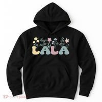 Groovy Lala Grandmother Flowers Lala Grandma Hoodie thumb 0