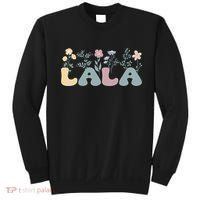 Groovy Lala Grandmother Flowers Lala Grandma Sweatshirt thumb 0