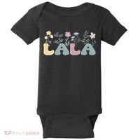 Groovy Lala Grandmother Flowers Lala Grandma Baby Bodysuit thumb 0