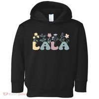 Groovy Lala Grandmother Flowers Lala Grandma Toddler Hoodie thumb 0