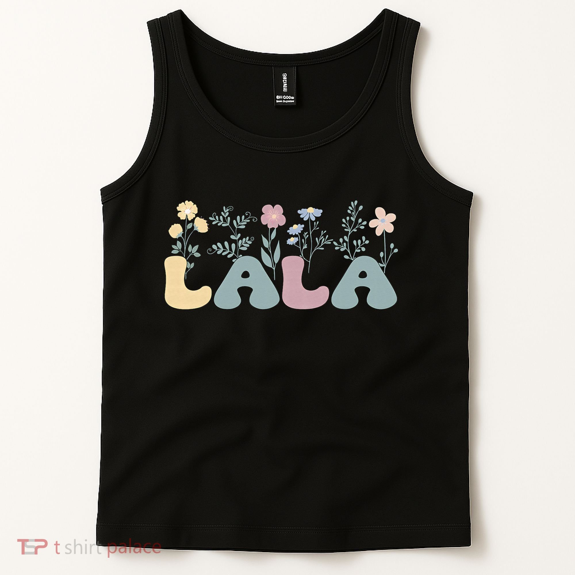 Groovy Lala Grandmother Flowers Lala Grandma Tank Top