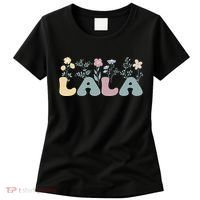Groovy Lala Grandmother Flowers Lala Grandma Women's T-Shirt thumb 0