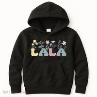 Groovy Lala Grandmother Flowers Lala Grandma Kids Hoodie thumb 0