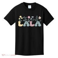 Groovy Lala Grandmother Flowers Lala Grandma Kids T-Shirt thumb 0