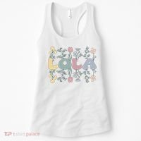 Groovy Lola Grandmother Flowers Lola Grandma Women's Tank Top thumb 0