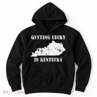 Getting Lucky In Kentucky Distressed Kentucky Hoodie thumb 0