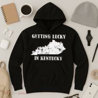 Getting Lucky In Kentucky Distressed Kentucky Hoodie thumb 3