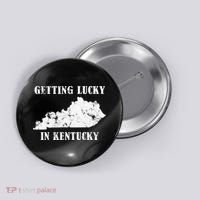 Getting Lucky In Kentucky Distressed Kentucky Button thumb 0