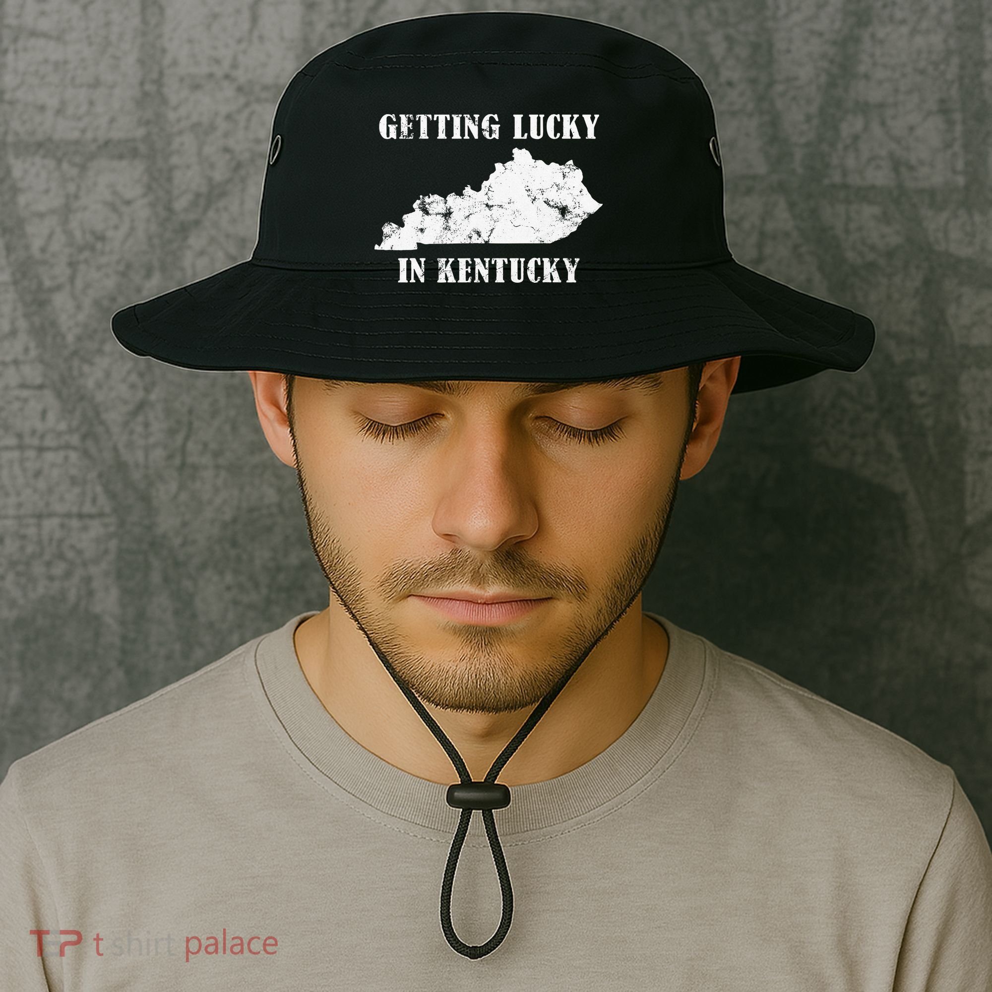 Getting Lucky In Kentucky Distressed Kentucky Bucket Hat