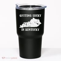 Getting Lucky In Kentucky Distressed Kentucky Tumbler thumb 0