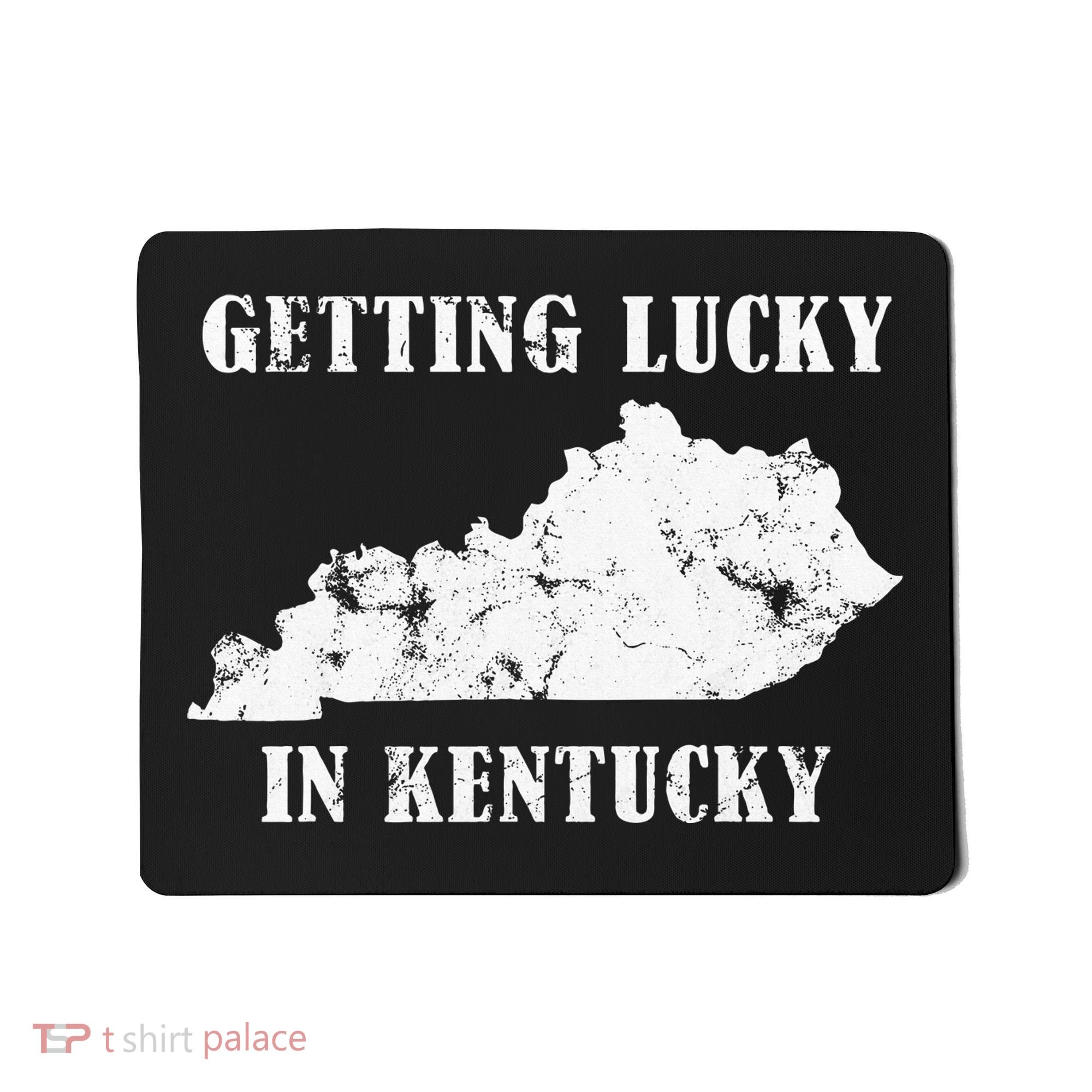 Getting Lucky In Kentucky Distressed Kentucky Mousepad