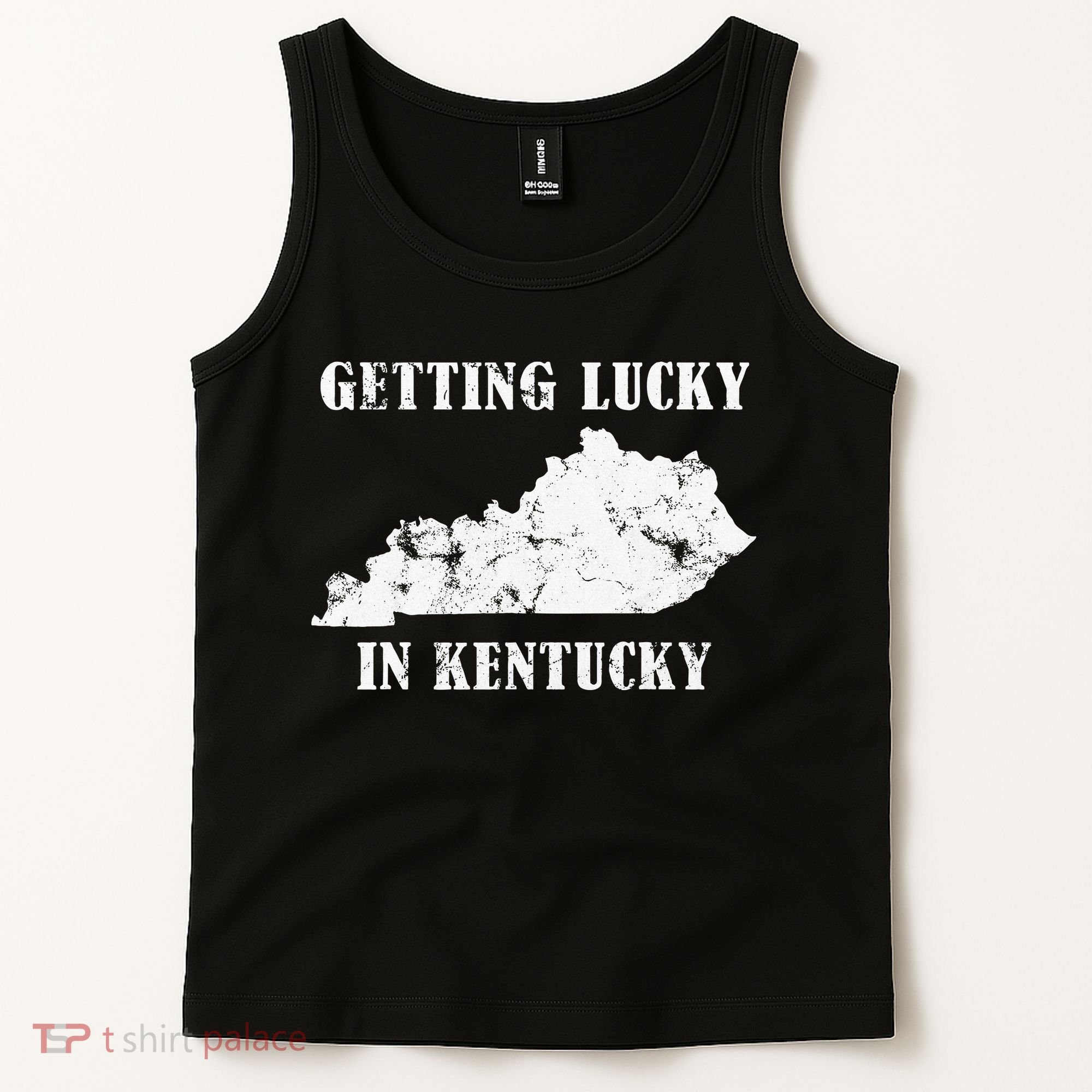 Getting Lucky In Kentucky Distressed Kentucky Tank Top