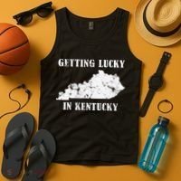 Getting Lucky In Kentucky Distressed Kentucky Tank Top thumb 4