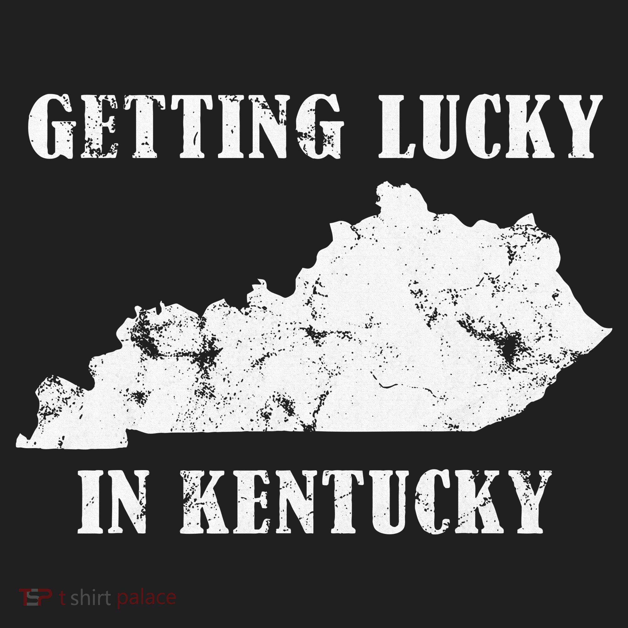 Getting Lucky In Kentucky Distressed Kentucky Golf Towel