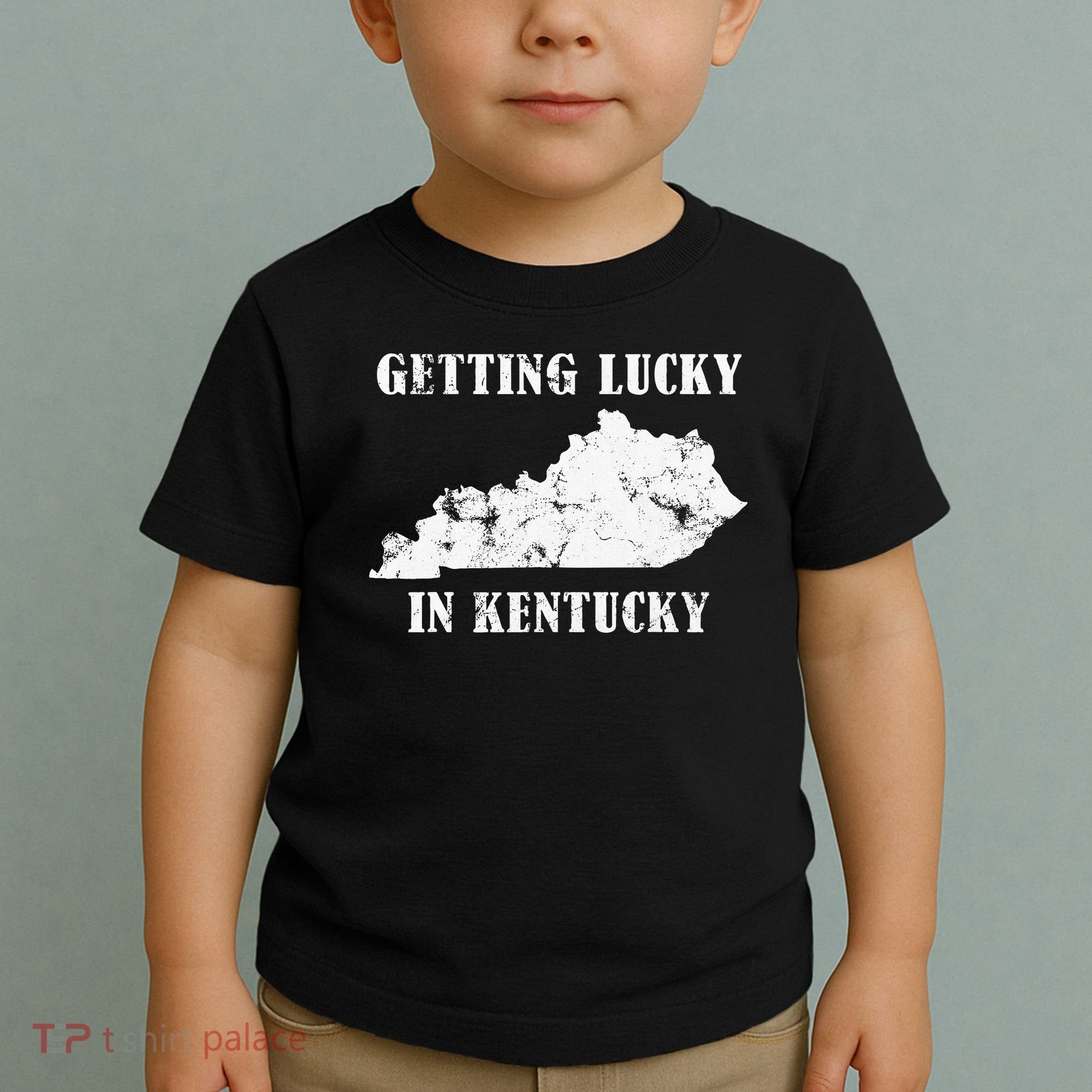 Getting Lucky In Kentucky Distressed Kentucky Toddler T-Shirt