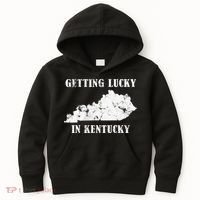 Getting Lucky In Kentucky Distressed Kentucky Kids Hoodie thumb 0