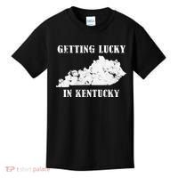 Getting Lucky In Kentucky Distressed Kentucky Kids T-Shirt thumb 0