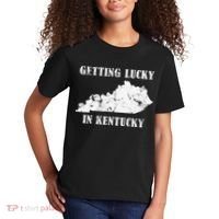 Getting Lucky In Kentucky Distressed Kentucky Kids T-Shirt thumb 2