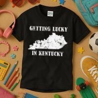 Getting Lucky In Kentucky Distressed Kentucky Kids T-Shirt thumb 3