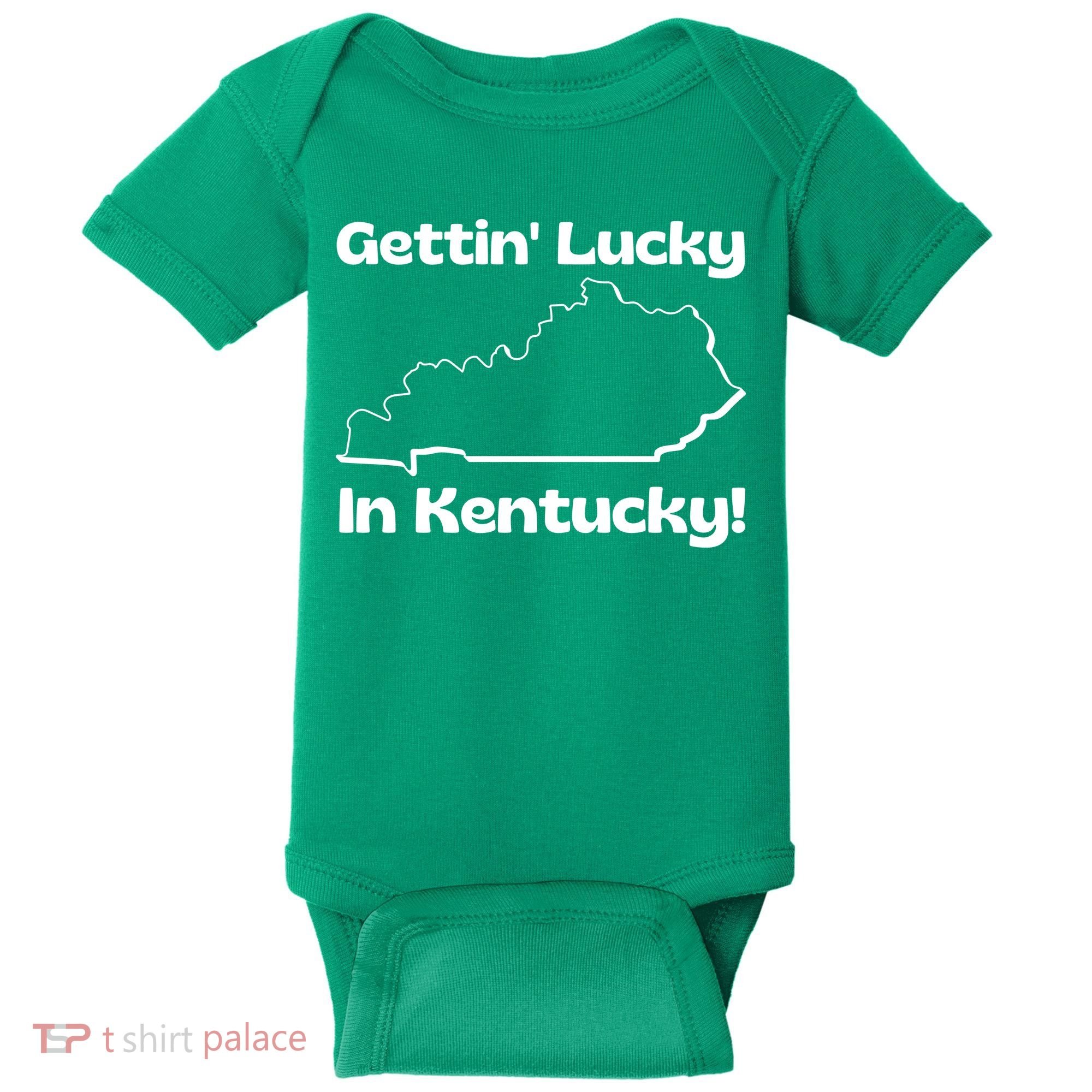 Gettin Lucky In Kentucky! School Of Rock Classic Graphic Baby Bodysuit