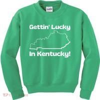 Gettin Lucky In Kentucky! School Of Rock Classic Graphic Kids Sweatshirt thumb 0