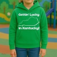 Gettin Lucky In Kentucky! School Of Rock Classic Graphic Kids Hoodie thumb 3
