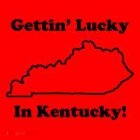 Getting Lucky In Kentucky Santa Hat thumb 1