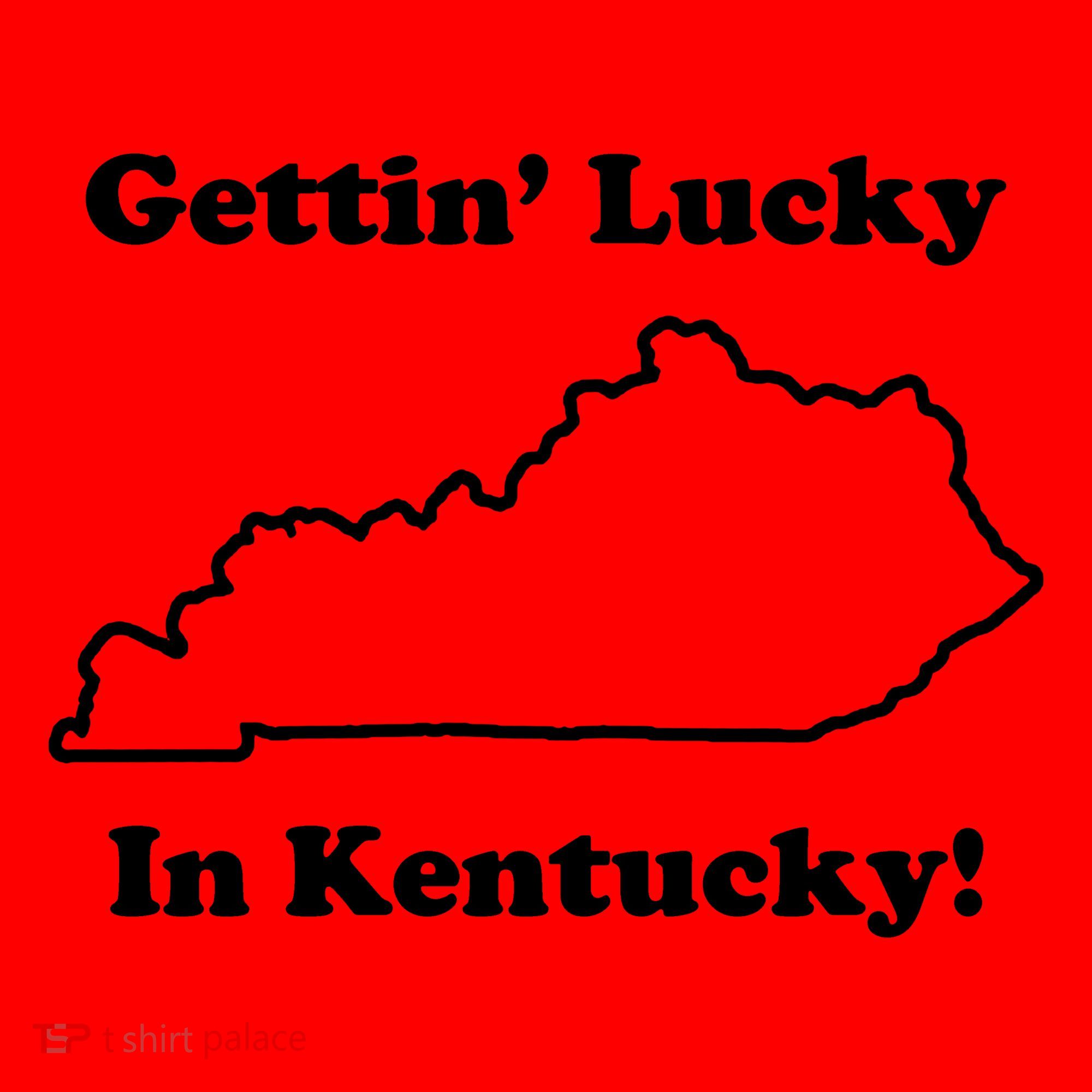 Getting Lucky In Kentucky Santa Hat