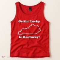 Getting Lucky In Kentucky Tank Top thumb 2