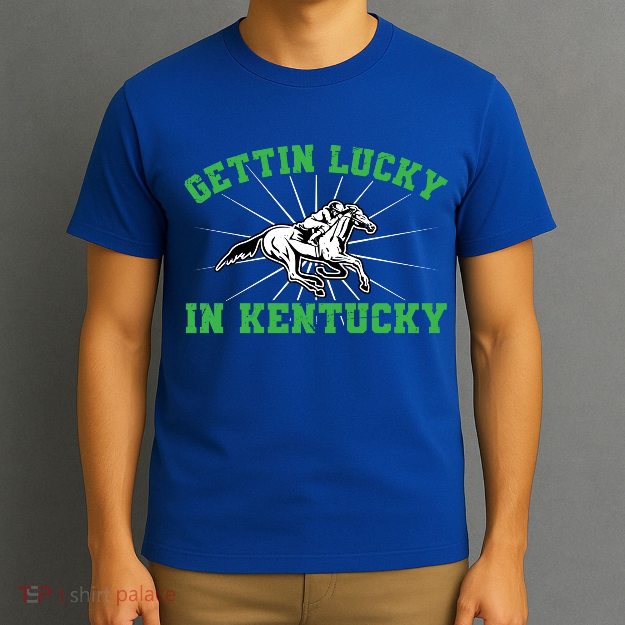 Getting Lucky In Kentucky Horse Racing Vintage Derby Gift T-Shirt