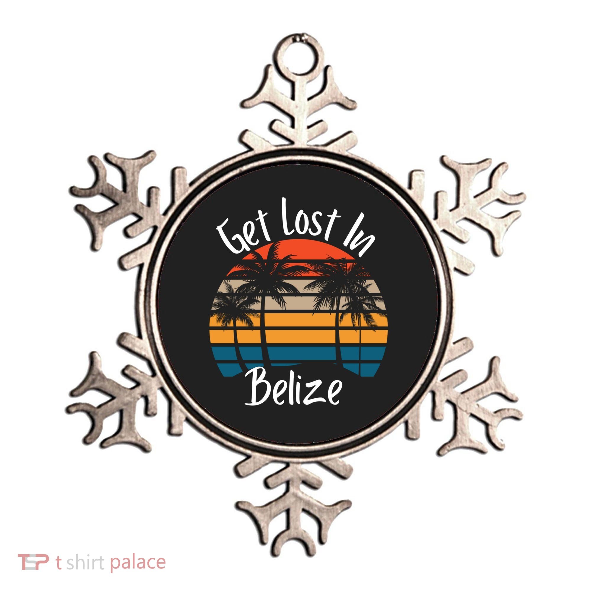Get Lost In Belize Tropical Vacation Matching Family Trip Cool Gift Ornament