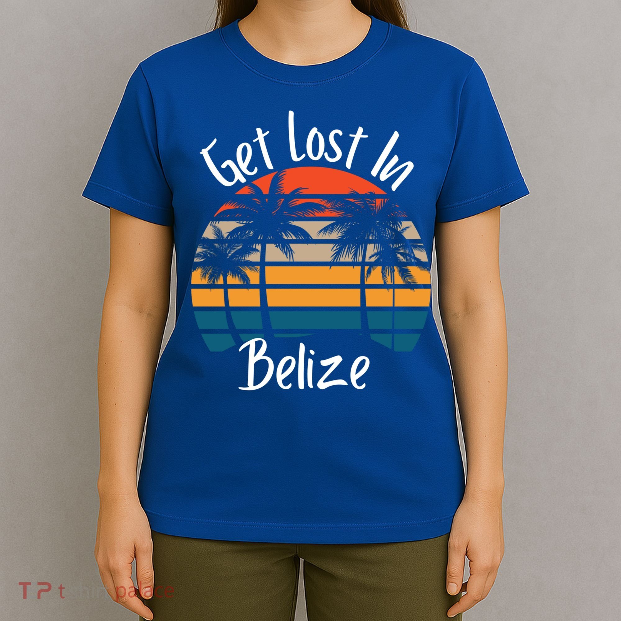 Get Lost In Belize Tropical Vacation Matching Family Trip Cool Gift T-Shirt