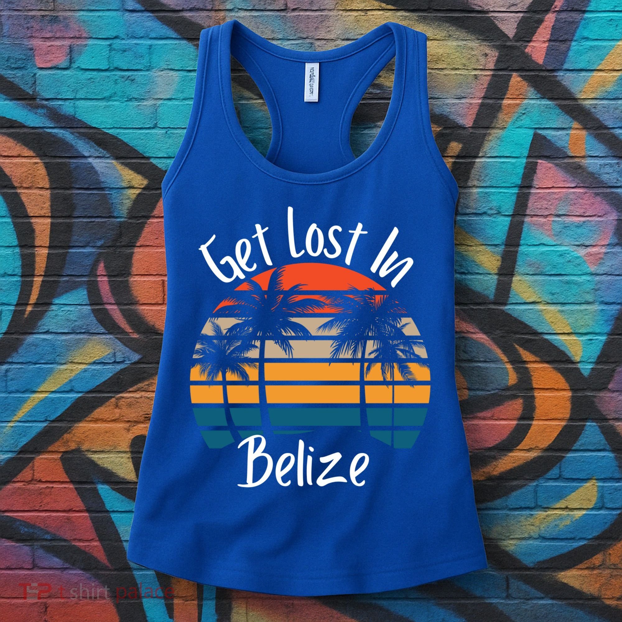 Get Lost In Belize Tropical Vacation Matching Family Trip Cool Gift Women's Tank Top