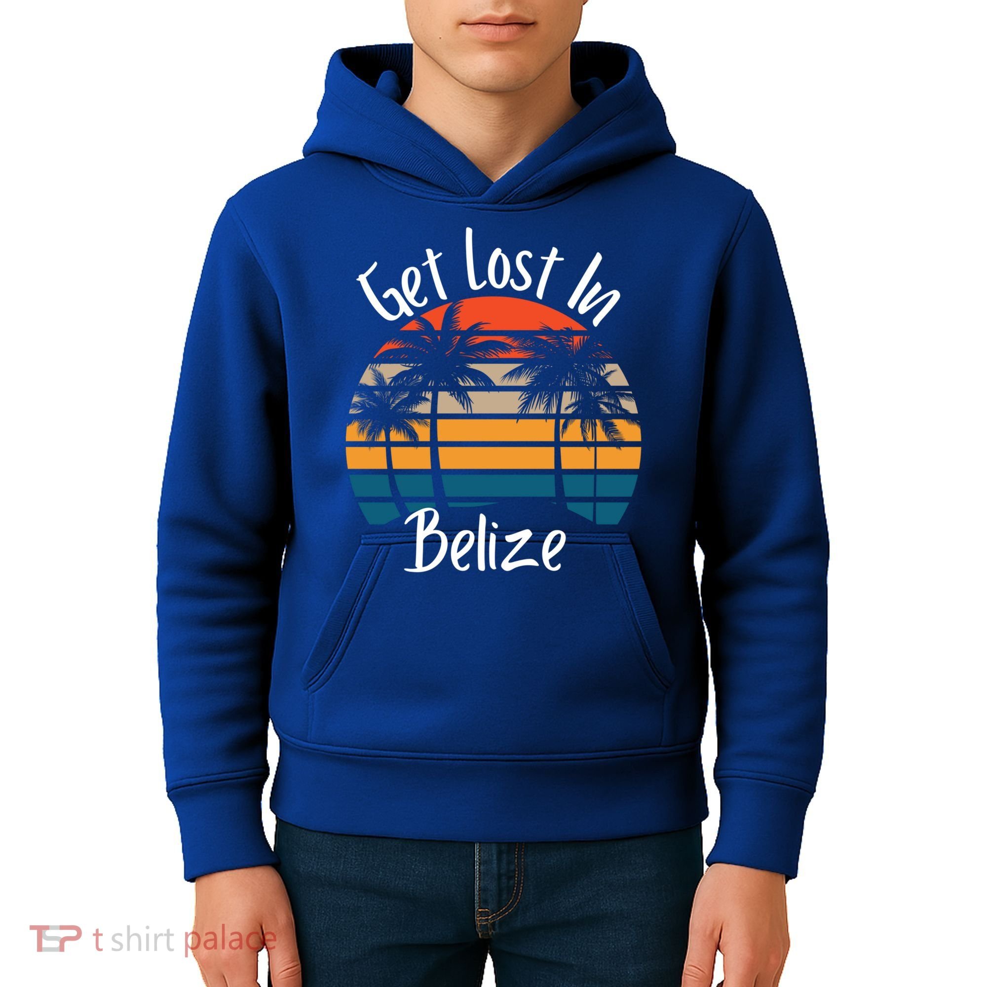 Get Lost In Belize Tropical Vacation Matching Family Trip Cool Gift Kids Hoodie