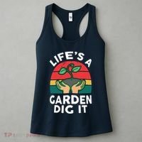 Gardenshirt Life Is Garden Dig It Women Funny Gardening Women's Tank Top thumb 3