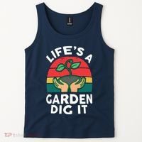 Gardenshirt Life Is Garden Dig It Women Funny Gardening Tank Top thumb 2