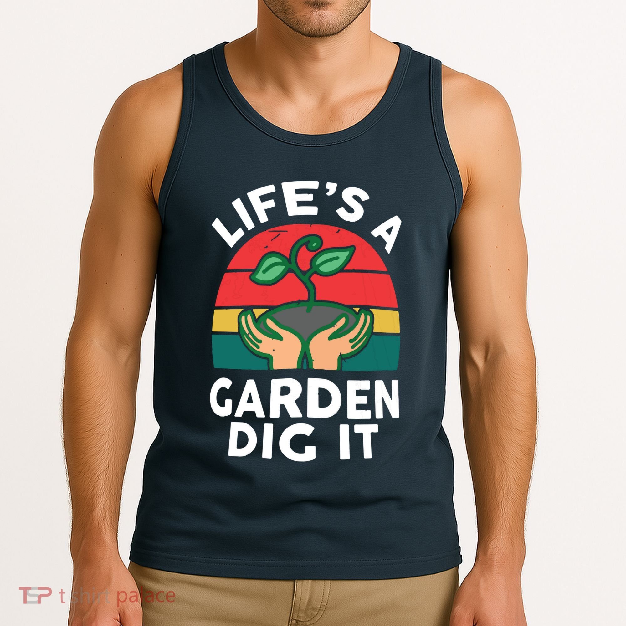 Gardenshirt Life Is Garden Dig It Women Funny Gardening Tank Top