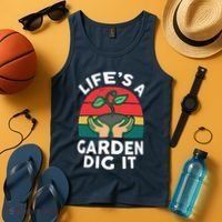 Gardenshirt Life Is Garden Dig It Women Funny Gardening Tank Top thumb 4