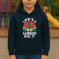 Gardenshirt Life Is Garden Dig It Women Funny Gardening Kids Hoodie thumb 3